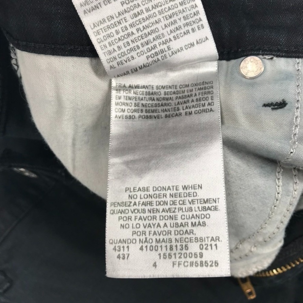 LEVIS 512 Size 16M Bootcut Black Denim Perfectly Slimming High Rise - Picture 8 of 16